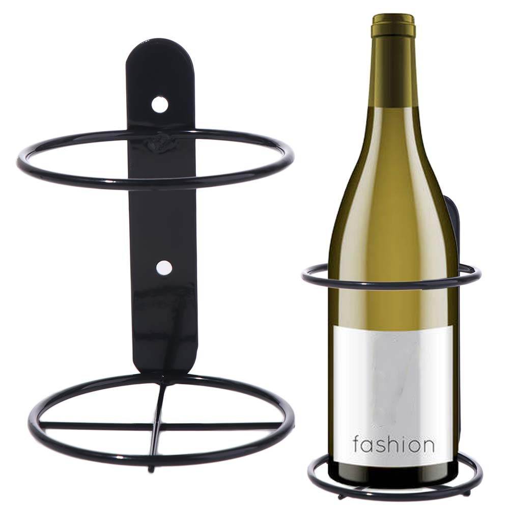 Wine Rack Wall Mount - حامل زجاجات نبيذ حديدي يثبت على