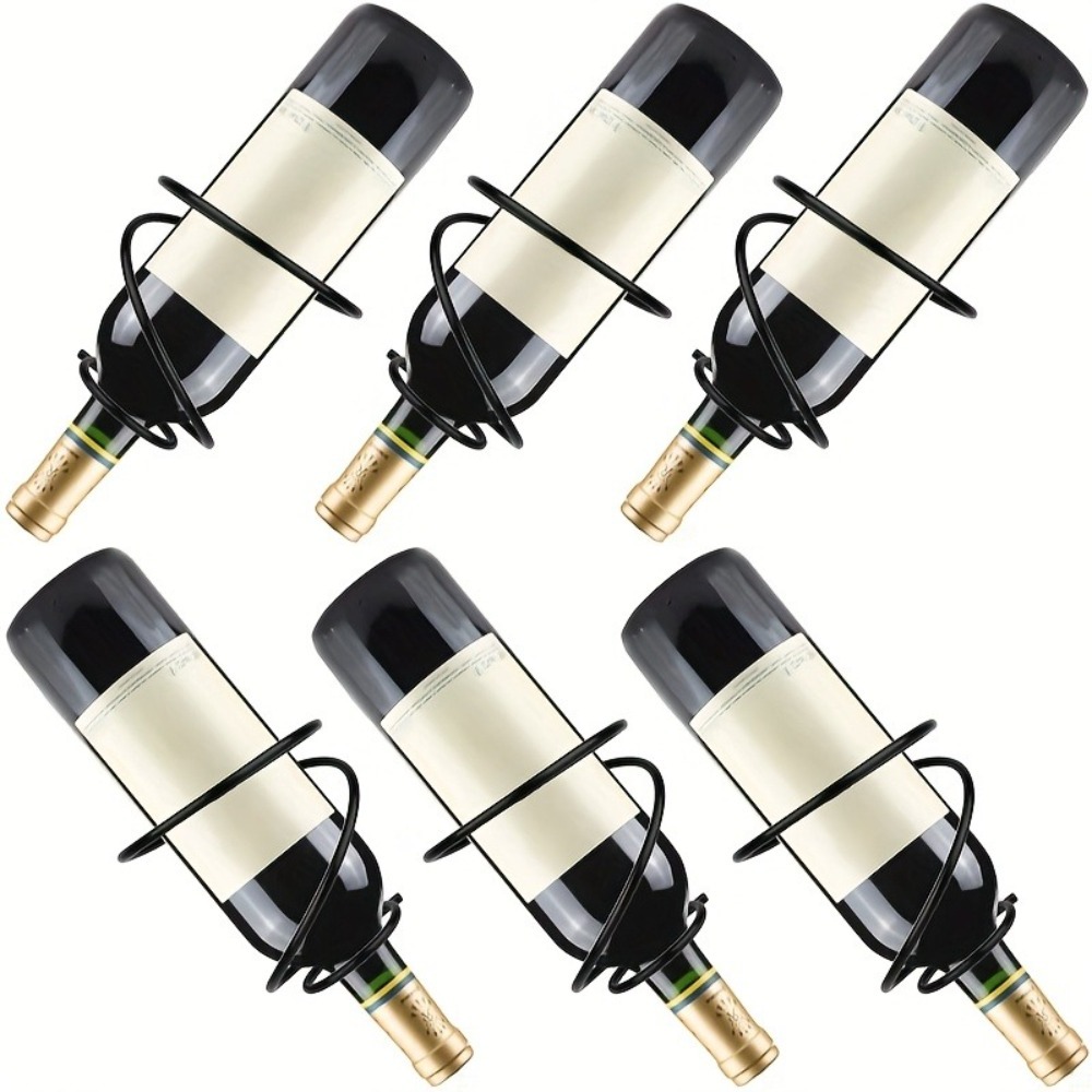 Wine Rack Wall Mount - حامل زجاجات نبيذ معدني معلق على