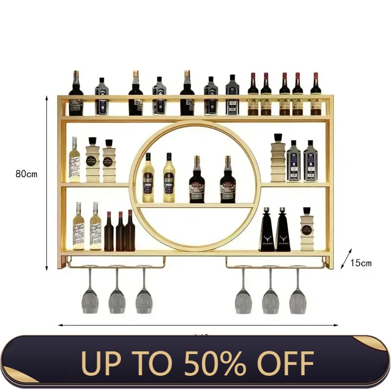 Wine Rack Wall Mount - رف نبيذ صناعي مثبت على الحائط