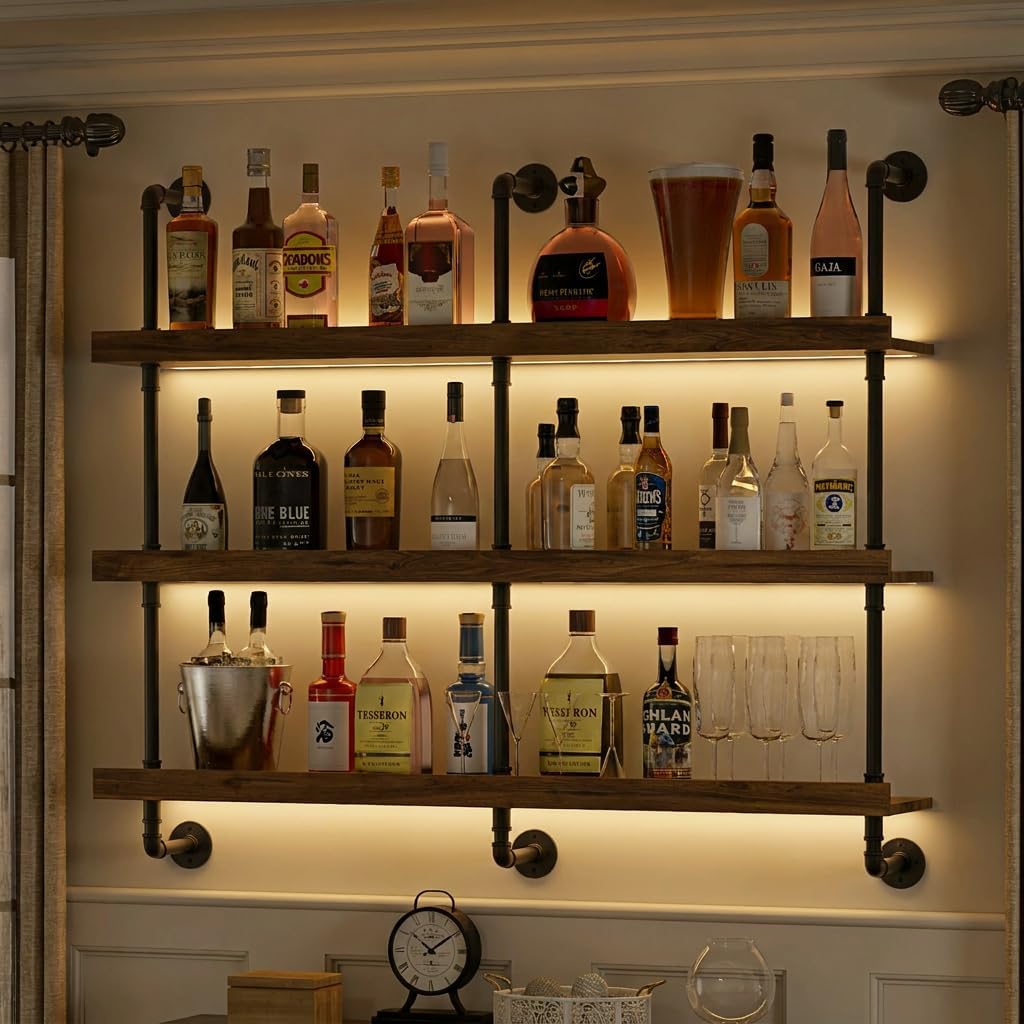 Wine Rack Wall Mount - رف نبيذ معلق على الحائط مع
