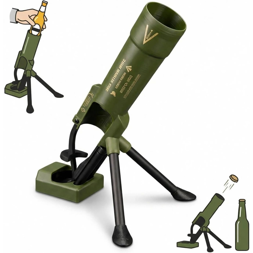 Wine Beer Opener - فتاحة زجاجات بيرة على شكل مدفع،