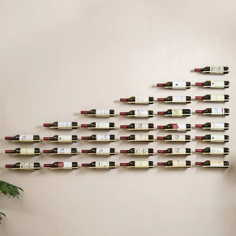 Wine Rack Wall Mount - رف نبيذ معدني للتعليق على الحائط