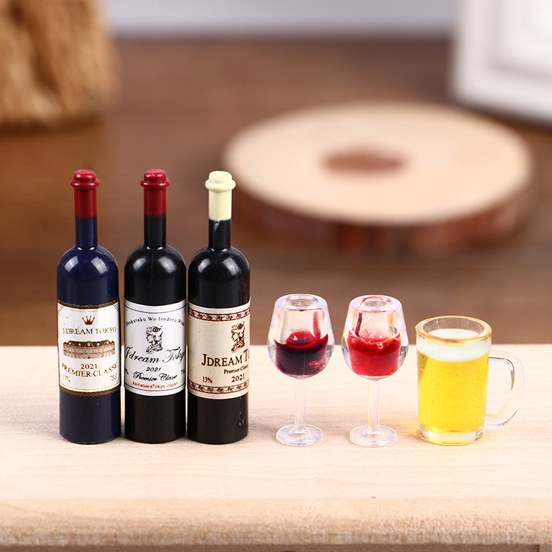 Wine Y Beer - 5 قطع من أكواب النبيذ المصغرة
