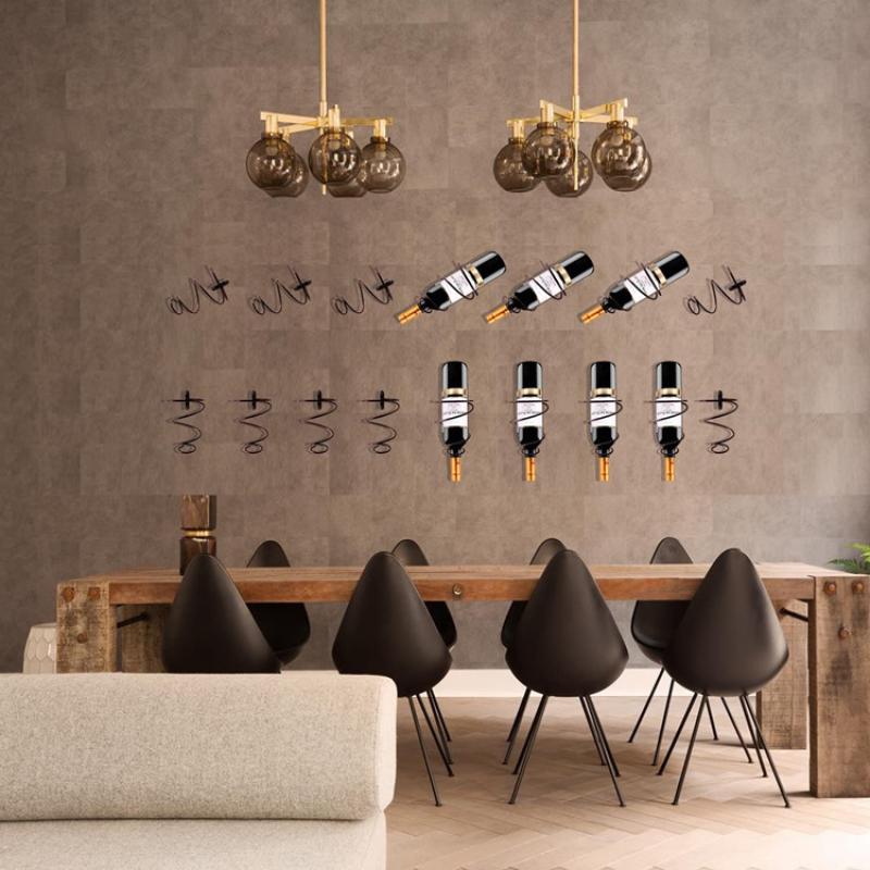 Wine Rack Wall Mount - معلقة دوامة نوع رف زجاجة النبيذ