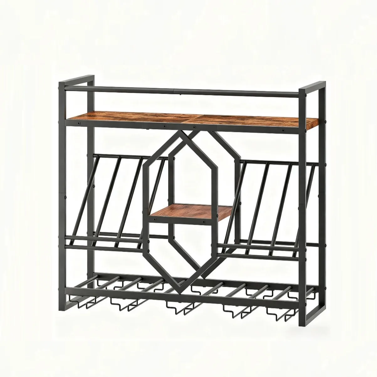 رف نبيذ من الحديد المطاوع، خزا - مراجعة Wine Rack Wall Mount وسعره
