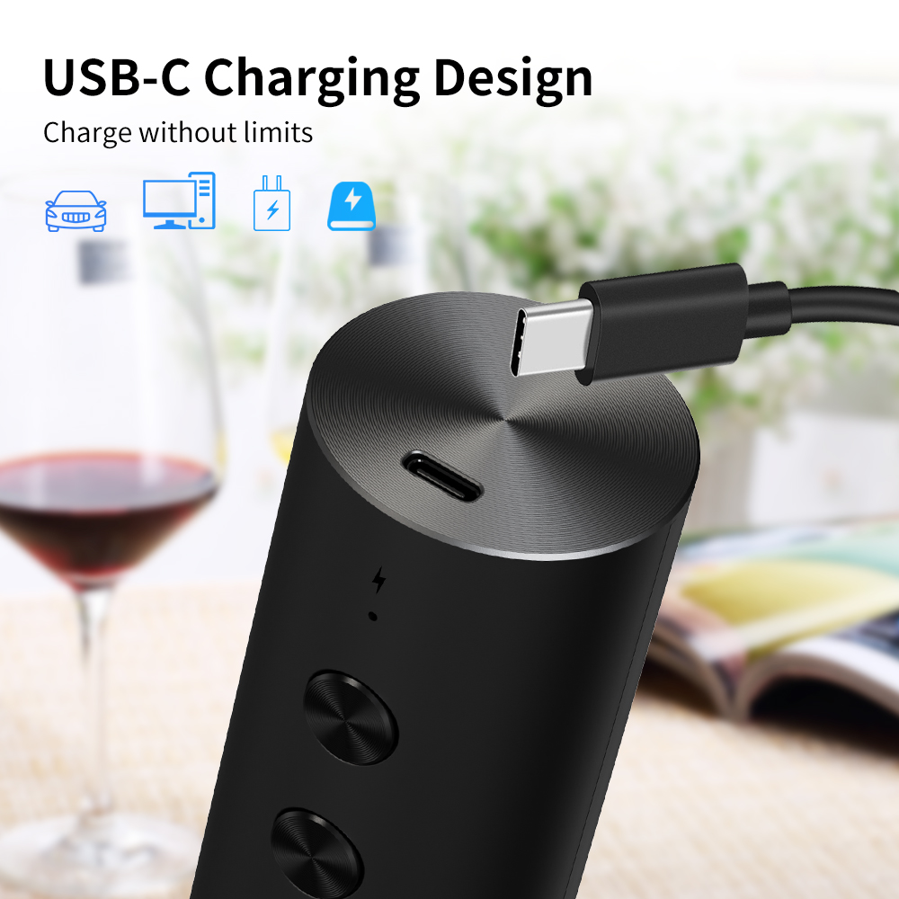 مجموعة فتاحة زجاجات نبيذ كهربا - مراجعة Wine Beer Opener وسعره