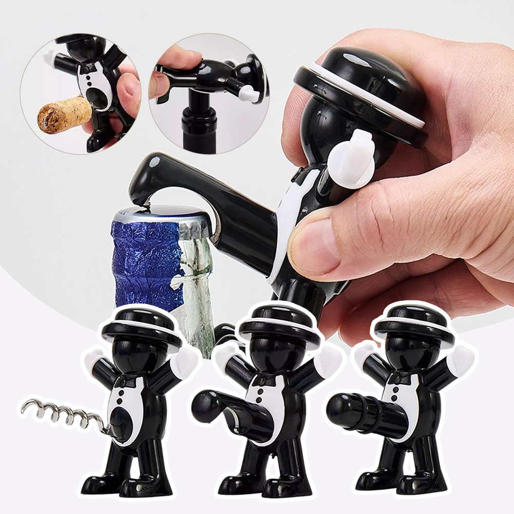 أسود بارد رجل فتاحة الزجاجات ج - مراجعة Wine Beer Opener وسعره