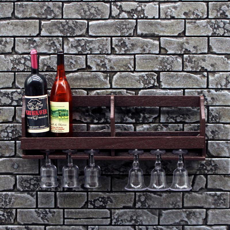 1 مجموعة دمية محاكاة الحائط كأ - مراجعة Wine Rack Wall Mount وسعره