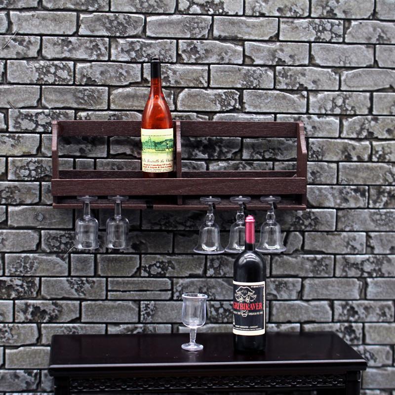 1 مجموعة دمية محاكاة الحائط كأ - مراجعة Wine Rack Wall Mount وسعره