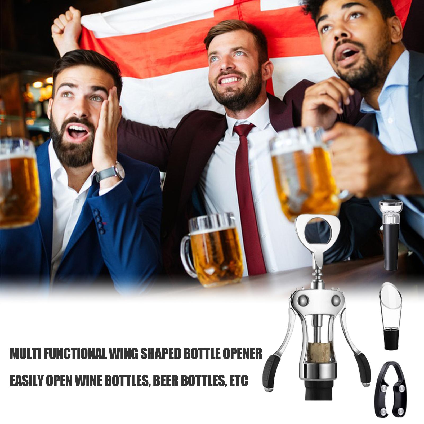 فتاحة زجاجات النبيذ متعددة الو - مراجعة Wine Beer Opener وسعره
