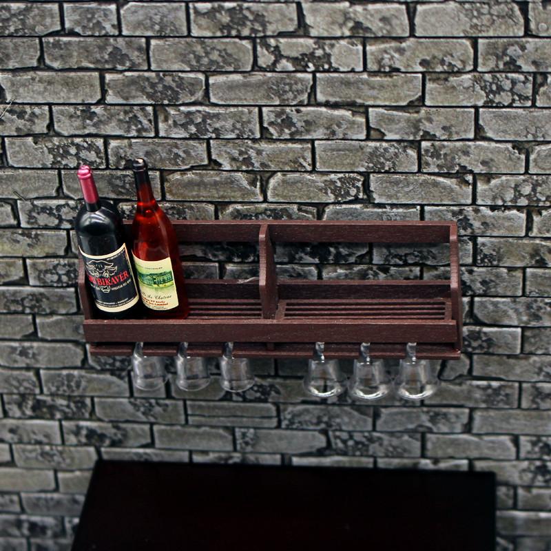 1 مجموعة دمية لعبة محاكاة الحا - مراجعة Wine Rack Wall Mount وسعره