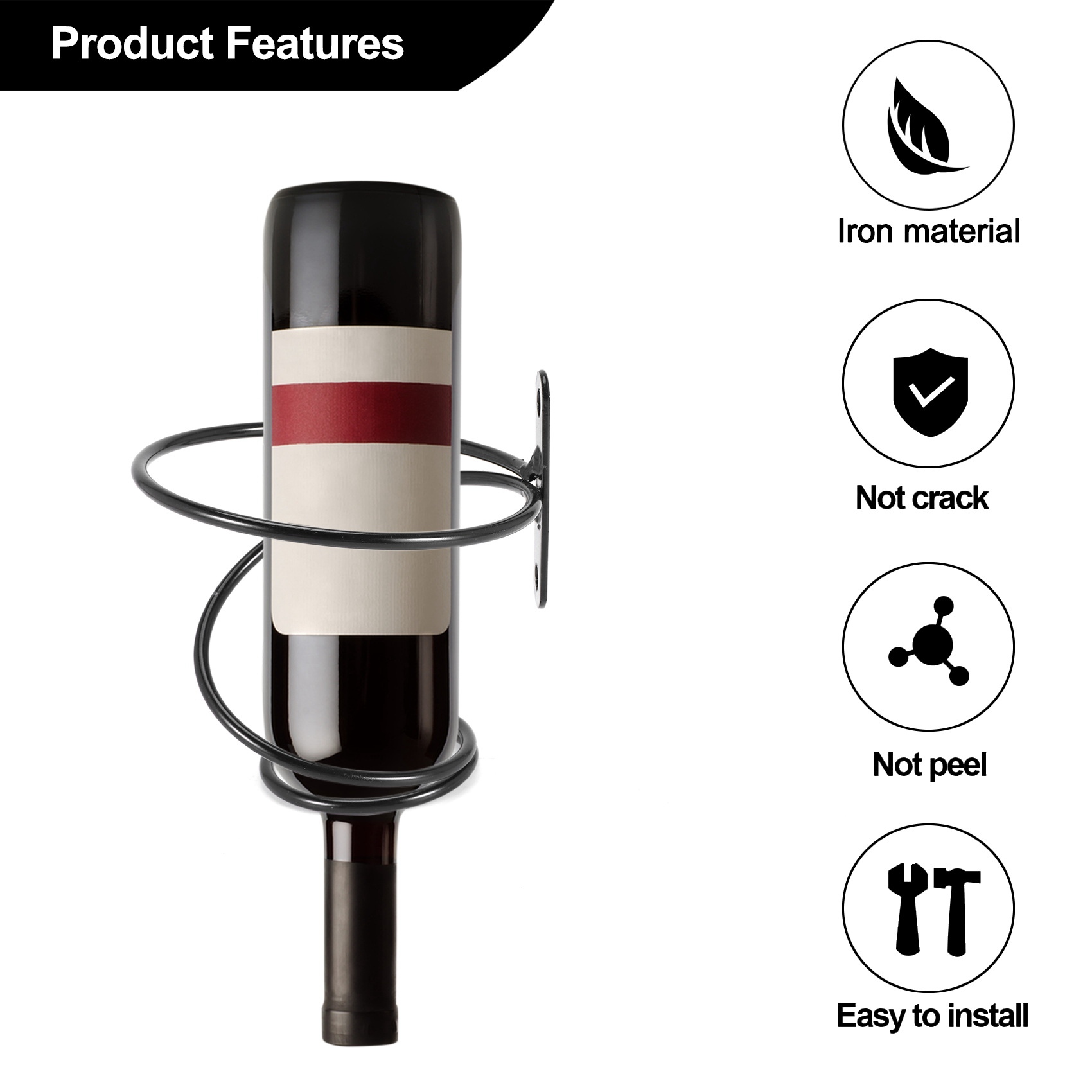 مجموعة من 6 حوامل نبيذ مثبتة ع - مراجعة Wine Rack Wall Mount وسعره