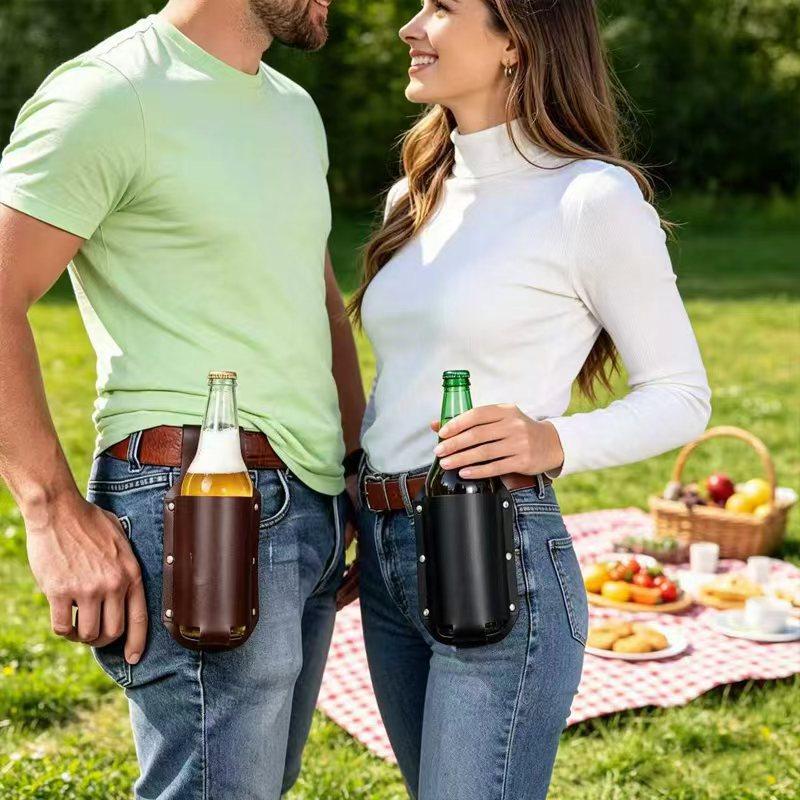 حامل زجاجات بيرة من الجلد الفا - مراجعة Wine In Beer Bottle وسعره