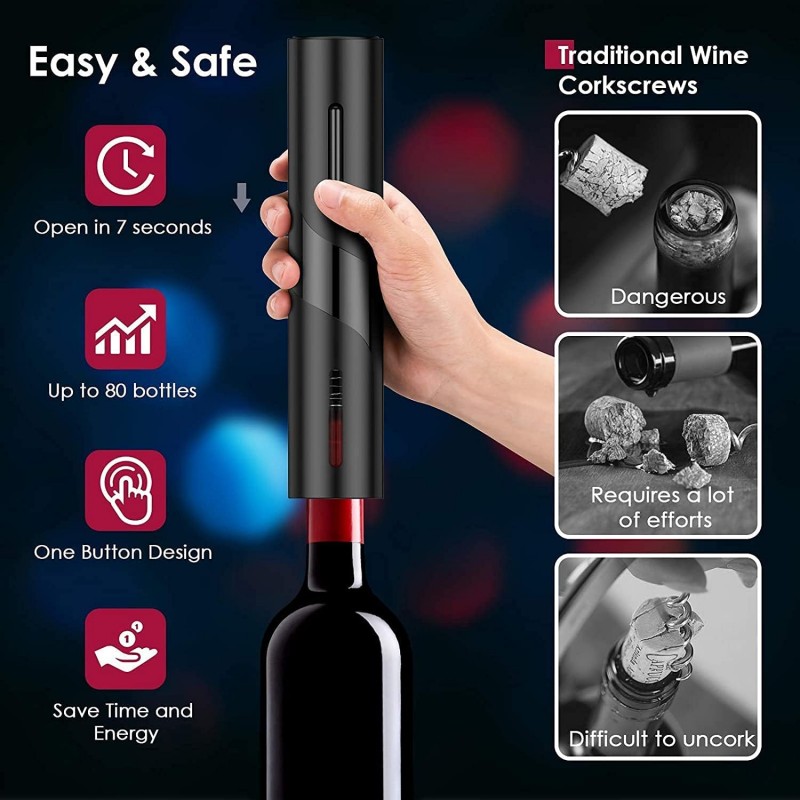 قابلة للشحن متعددة الوظائف الك - مراجعة Wine Beer Opener وسعره