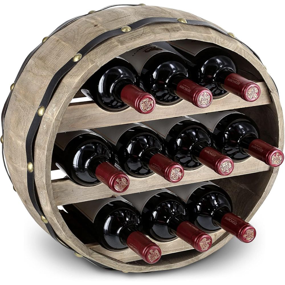 حامل زجاجات نبيذ خشبي طبيعي مث - مراجعة Wine Rack Wall Mount وسعره