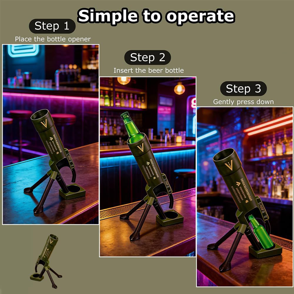 فتاحة زجاجات بيرة على شكل مدفع - مراجعة Wine Beer Opener وسعره