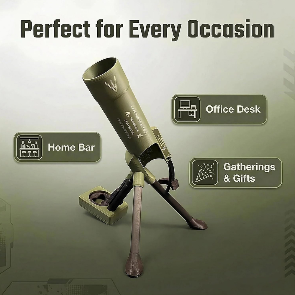 فتاحة زجاجات بيرة على شكل مدفع - مراجعة Wine Beer Opener وسعره