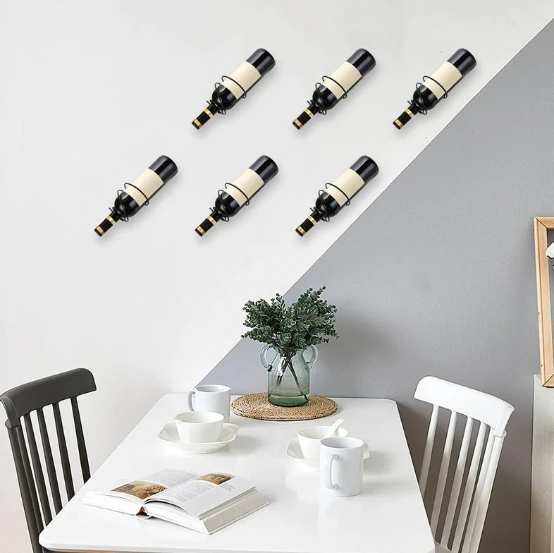 حزمة من 6 رفوف نبيذ مثبتة على  - مراجعة Wine Rack Wall Mount وسعره