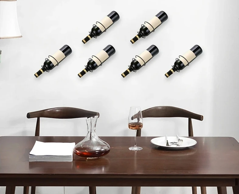 حزمة من 6 رفوف نبيذ مثبتة على  - مراجعة Wine Rack Wall Mount وسعره