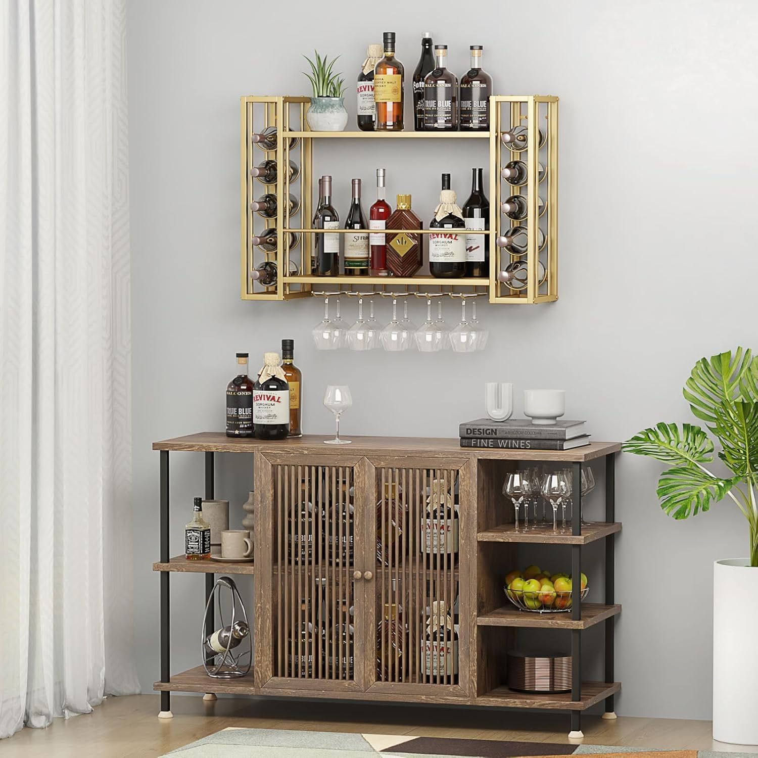 حامل زجاجات النبيذ المثبت على  - مراجعة Wine Rack Wall Mount وسعره